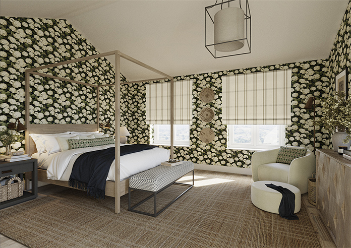 Winnies Stripe, Cashmere - Roman Blind - Image 6